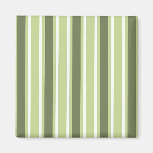 Aimant Bandes de bonbons d'olive et blanc (Devant)