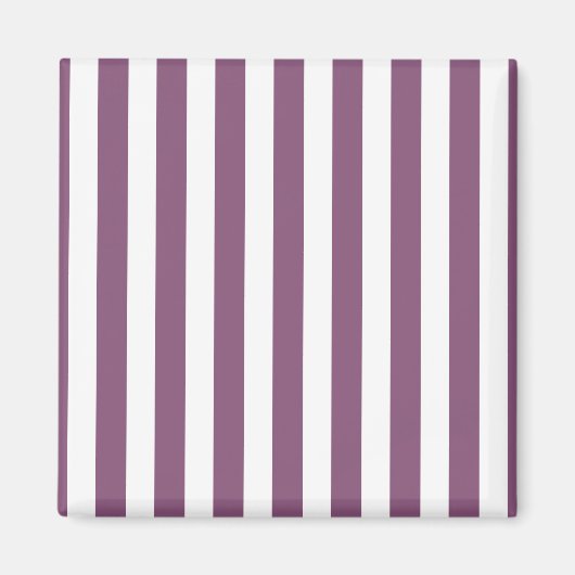 Aimant Bandes de bonbons mauves et blanches (Devant)