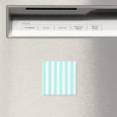 Aimant Bandes de bonbons turquoise et blanche (In Situ (Lave-vaisselle))