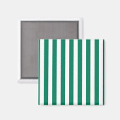 Aimant Bandes de bonbons vert et blanc (Recto/Verso)