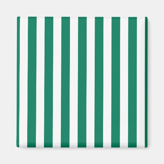Aimant Bandes de bonbons vert et blanc (Devant)