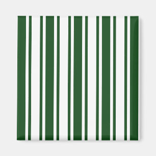 Aimant Bandes de bonbons vert foncé et blanc