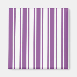 Aimant Bandes de bonbons violettes et blanches