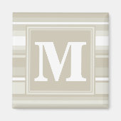 Aimant Bandes de grès monogramme (Devant)
