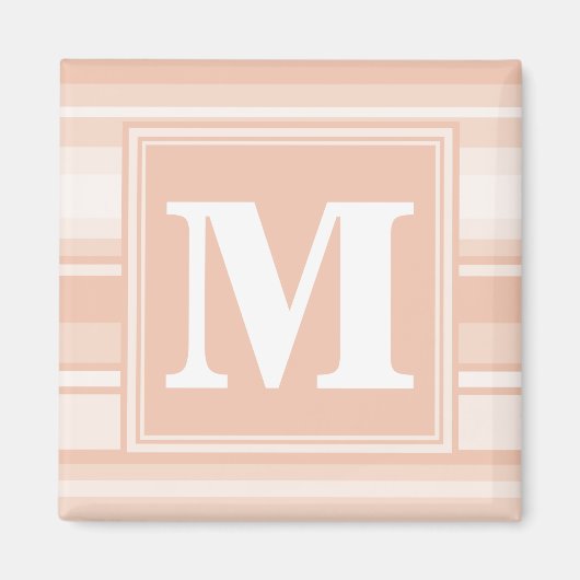 Aimant Bandes de pêche monogramme (Devant)