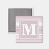 Aimant Bandes de quartz roses monogrammes (Recto/Verso)