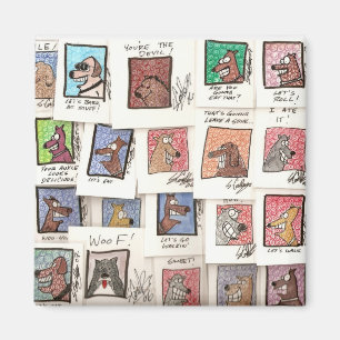 Aimant Bandes dessinées de chien