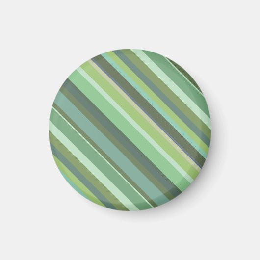 Aimant Bandes diagonales vert olive (Devant)