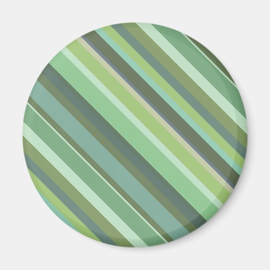 Aimant Bandes diagonales vert olive (Devant)
