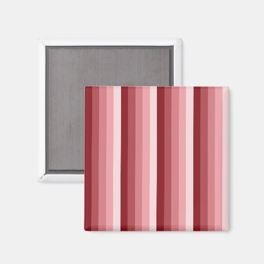 Aimant Bandes d'ombre rouges (Recto/Verso)