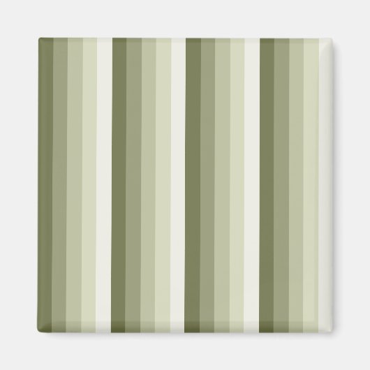 Aimant Bandes d'ombre vert olive (Devant)