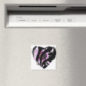 Aimant Bandes du coeur noir (In Situ (Lave-vaisselle))