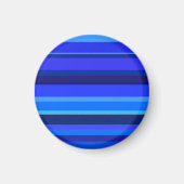 Aimant Bandes horizontales bleues (Devant)