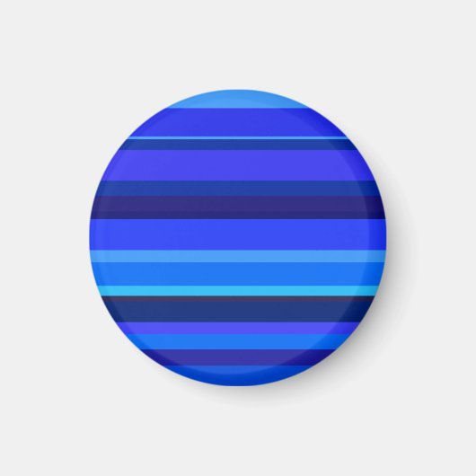 Aimant Bandes horizontales bleues (Devant)