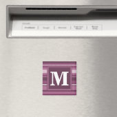 Aimant Bandes mauve monogrammes (In Situ (Lave-vaisselle))