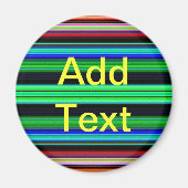 Aimant Bandes minces et colorées - 1 (Devant)