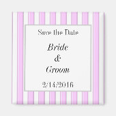 Aimant Bandes roses personnalisées Enregistrer l'aimant d (Devant)