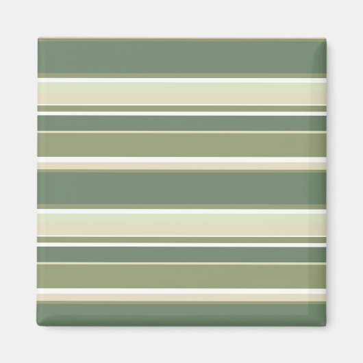 Aimant Bandes vert olive (Devant)