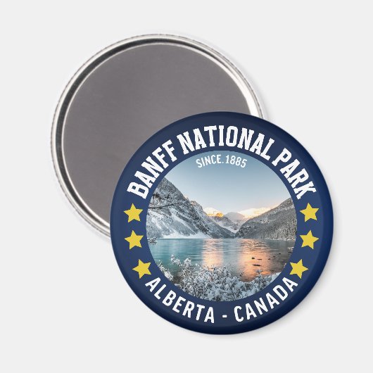 Aimant Banff National Park Alberta Canada (Recto/Verso)