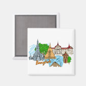 Aimant Bangkok - Thaïlande (Recto/Verso)