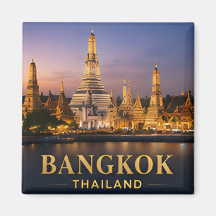 Aimant ✈️ Bangkok Thaïlande Voyage Cadeau 🛕