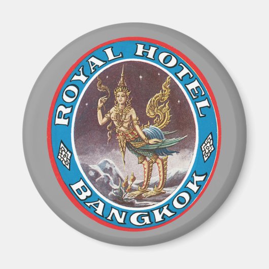 Aimant Bangkok vintage Thaïlande (Devant)
