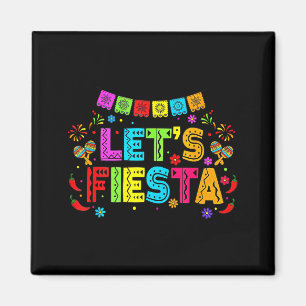 Aimant Bannière de fête colorée mexicaine Cinco De