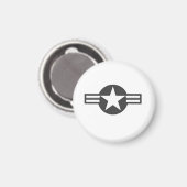 Aimant Bannière d'insigne d'avion de l'USAF de la Seconde (Recto/Verso)