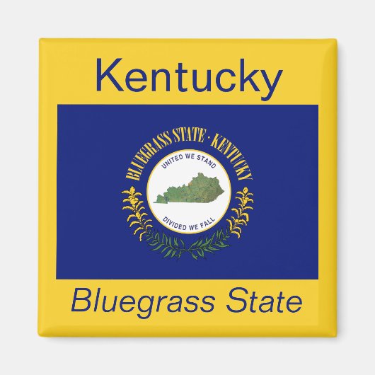 Aimant Bannière du Kentucky (Devant)