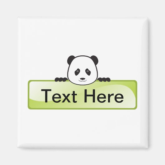 Aimant Bannière Panda (Devant)