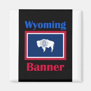 Aimant Bannière Wyoming