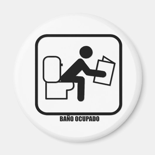 Aimant Baño Ocupado (Devant)