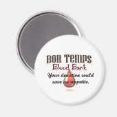 Aimant Banque de sang Bon Temps (Recto/Verso)
