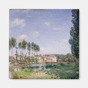 Aimant Banques d'Alfred Sisley du Loing chez Moret