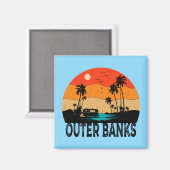 Aimant Banques externes Caroline du Nord Vintage (Recto/Verso)