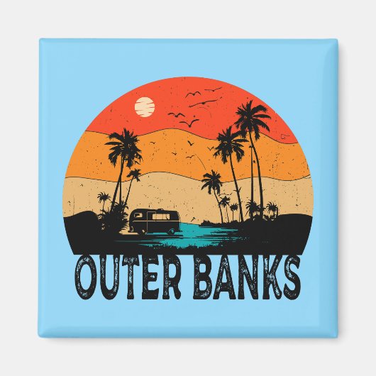 Aimant Banques externes Caroline du Nord Vintage (Devant)