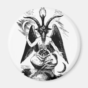 Aimant Baphomet (noir)