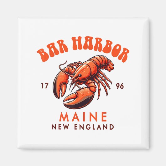 Aimant Bar Harbor Maine New England Travel Funny Bar Harb (Devant)