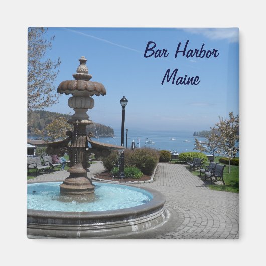 Aimant Bar Harbour, Maine (Devant)