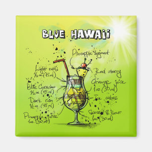 Aimant Bar Tropical Cocktail Recette