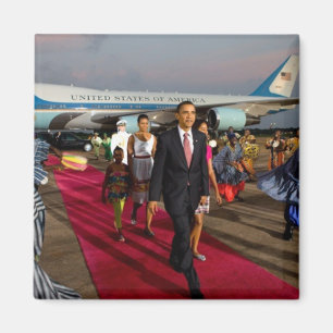 Aimant Barack Obama et sa famille