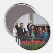 Aimant Barack Obama et sa famille (Recto/Verso)