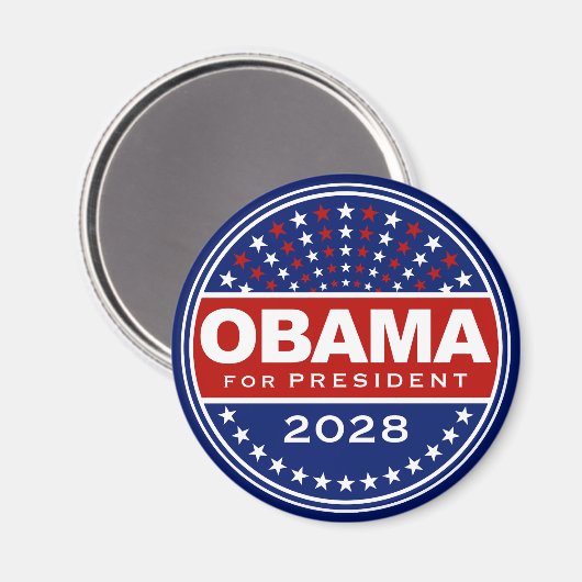 Aimant Barack Obama Président 2028 (Recto/Verso)