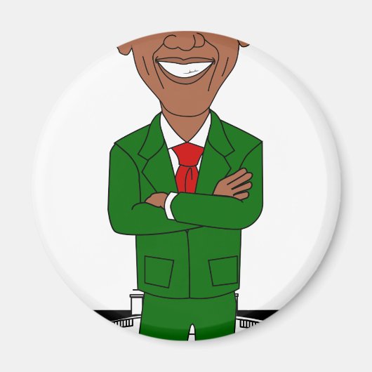 Aimant barack obama santa claus (Devant)