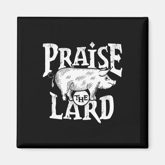 Aimant Barbecue Barbecue Grill Porc Viande Citation Porc (Devant)