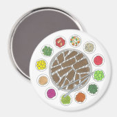 Aimant Barbecue coréen Barbecue rôti Bulgogi Banchan (Recto/Verso)