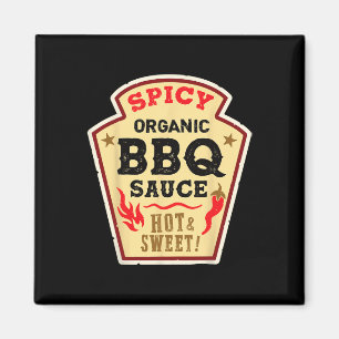 Aimant Barbecue Sauce Grill Grillade épicé chaud Ketchup
