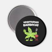Aimant Barbecue végétarien (Recto/Verso)