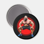 Aimant Barbu Musclé (Recto/Verso)