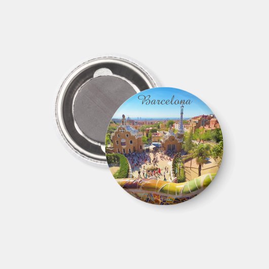 Aimant Barcelona, Park Guell (Recto/Verso)